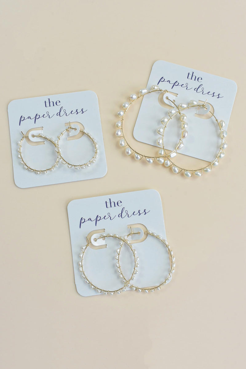 PEARL & GOLD HOOPS