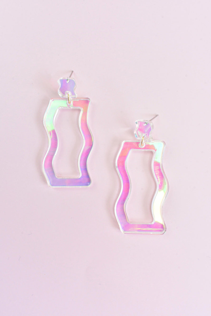 WAVY IRIDESCENT DECO DROPS