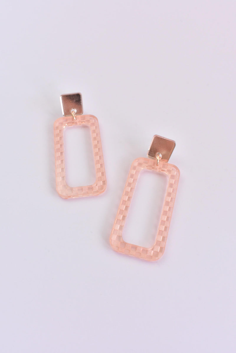 ROSE GOLD CHECKER DECO DROPS