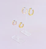 DUO HOOP EARRINGS