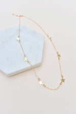 GOLD STAR CHOKER NECKLACE