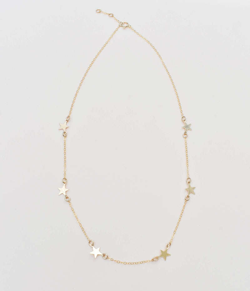 GOLD STAR CHOKER NECKLACE