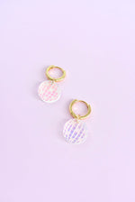 DISCO BALL CHARM HOOPS