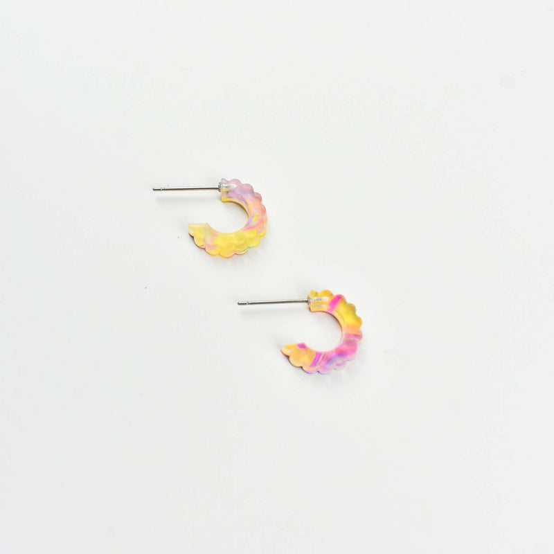 TIE DYE HOOP EARRINGS