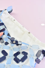 BLUE MOSIAC TILE BAG