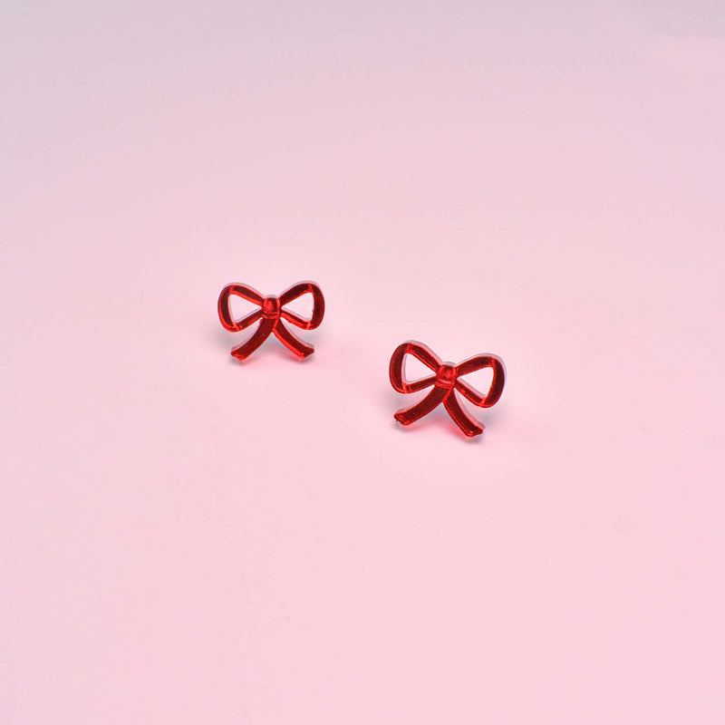 MINI BOW STUD EARRINGS