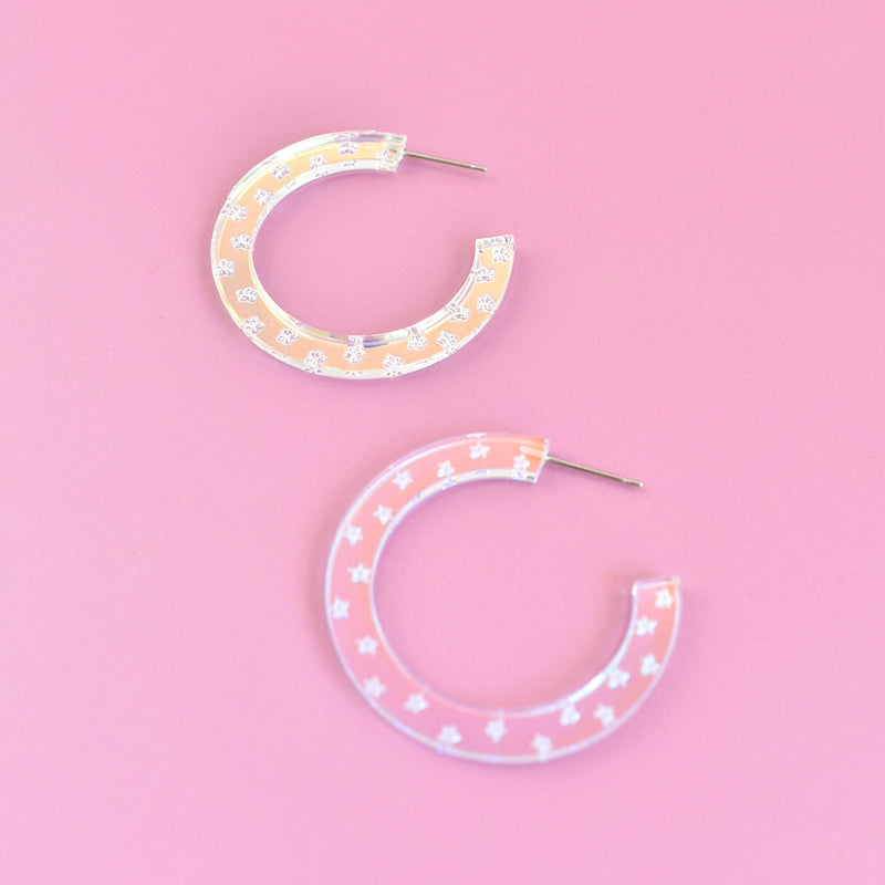 STARDUST HOOP EARRINGS