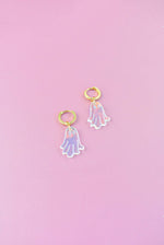 GHOST CHARM HUGGIE HOOPS