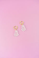 GHOST CHARM HUGGIE HOOPS