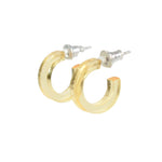 GOLD TRANSPARENT HOOP EARRINGS