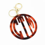 monogram acrylic keychain - personalized key chain 