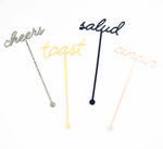 swizzle sticks - custom drink stirrers 