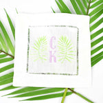 palm leaf monogram - coastal monograms 