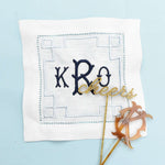 monogram cocktail napkin - personalized drink napkins