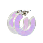 IRIDESCENT HOOP EARRINGS