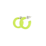 LIME HOOP EARRINGS