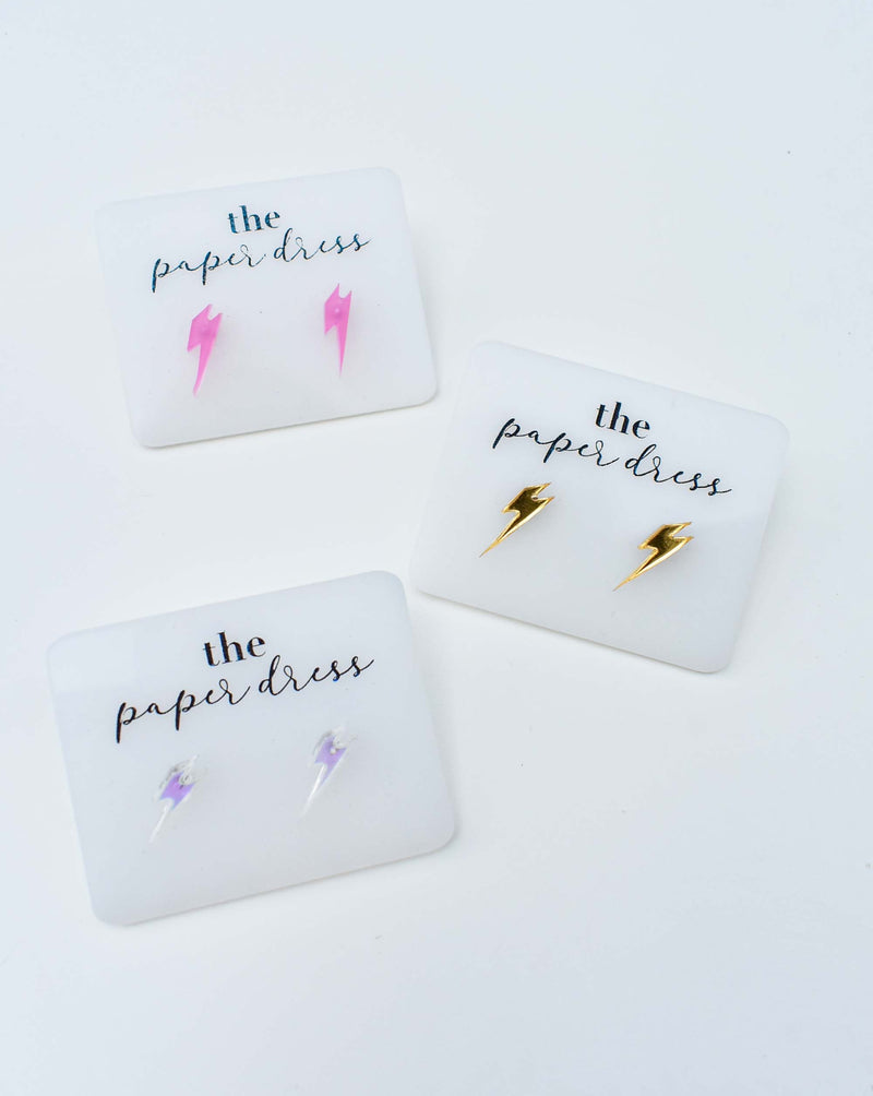 colorful dainty studs - acrylic aesthetic earrings