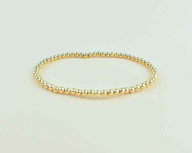 GOLD FILLED BEAD BRACELET