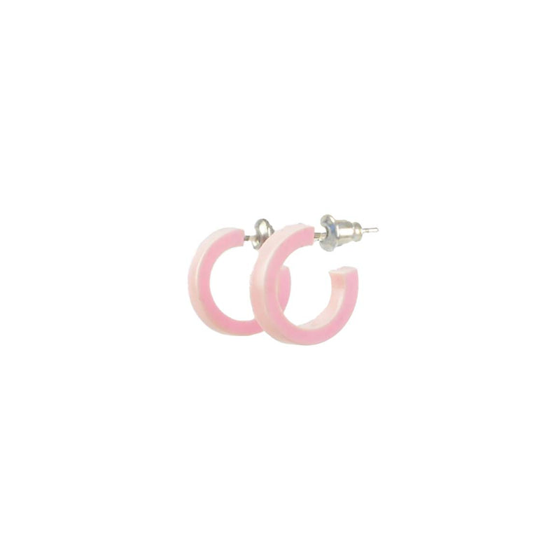 BLUSH HOOP EARRINGS