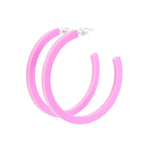 PLUMERIA HOOP EARRINGS