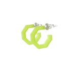 LIME HOOP EARRINGS