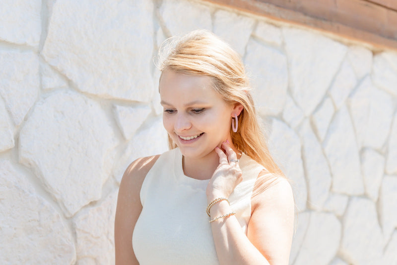 purple fall hoop earrings