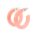 CORAL HOOP EARRINGS