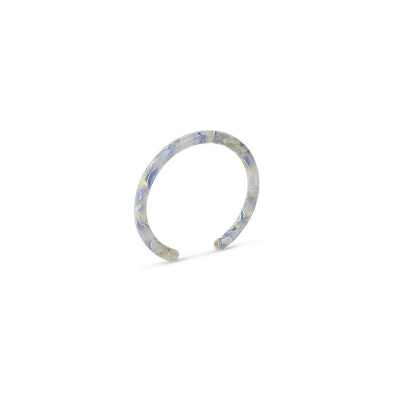 blue tortoise shell bangle acetate 