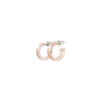 ROSE GOLD TRANSPARENT HOOP EARRINGS